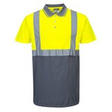 Hi-Vis Contrast Polo Shirt S/S 