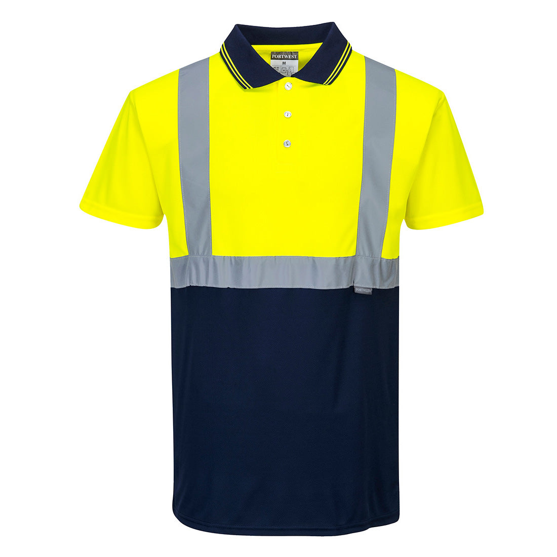 Hi-Vis Contrast Polo Shirt S/S 