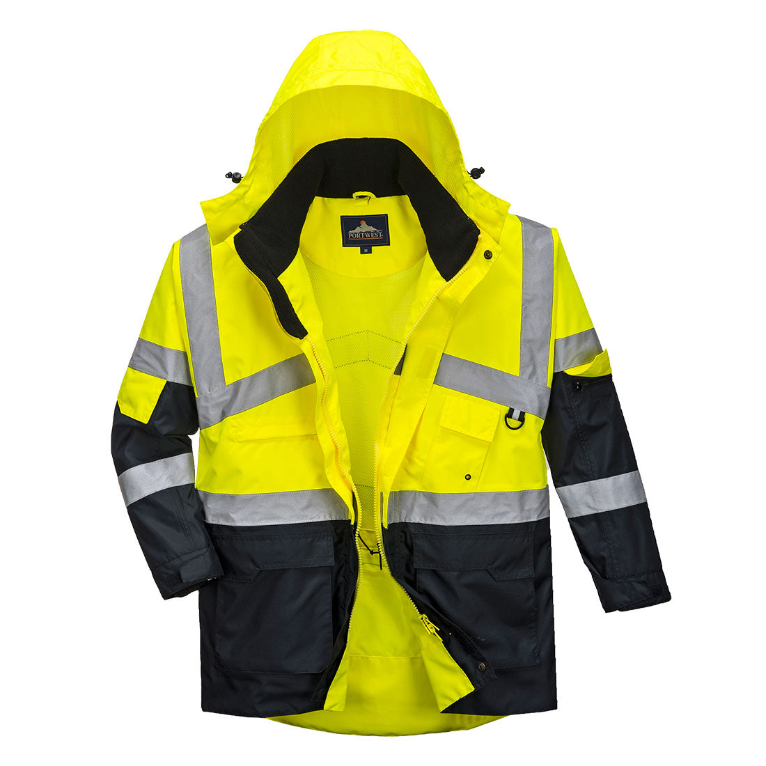 Hi-Vis Breathable Contrast Rain Jacket