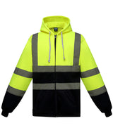 Hi-vis zip hoodie (HVK07)