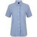Women's gingham Pufy wicking short sleeve shirt - Spontex Workwear