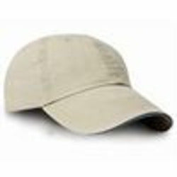 Washed Fine Line Cotton Cap With Sandwich Peak