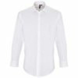 Stretch Fit Cotton Poplin Long Sleeve Shirt