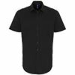 Stretch Fit Cotton Poplin Short Sleeve Shirt