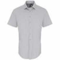 Stretch Fit Cotton Poplin Short Sleeve Shirt