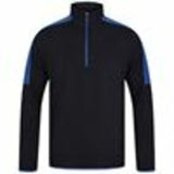 ¼ Zip Mid-Layer With Contrast Panelling
