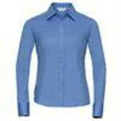 Women's long sleeve polycotton easycare fitted poplin shirt - Spontex Workwear