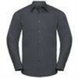 Long sleeve polycotton easycare fitted poplin shirt - Spontex Workwear
