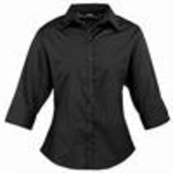 Women's ¾ Sleeve Poplin Blouse