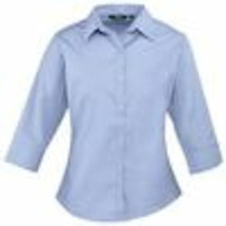 Women's ¾ Sleeve Poplin Blouse