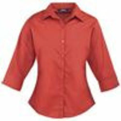 Women's ¾ Sleeve Poplin Blouse