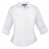 Women's ¾ Sleeve Poplin Blouse