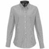 Women's Cotton-Rich Oxford Stripes Blouse