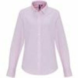 Women's Cotton-Rich Oxford Stripes Blouse