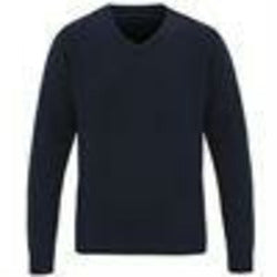 'Essential' acrylic v-neck sweater - Spontex Workwear