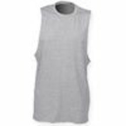 High Neck Slash Armhole Vest