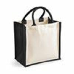 Printers Midi Jute Tote