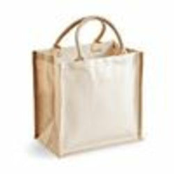 Printers Midi Jute Tote