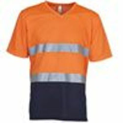 Hi-Vis Top Cool Super Light V-Neck T-Shirt (Hvj910)