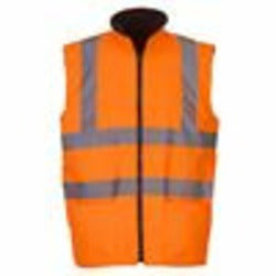 Hi-Vis Reversible Fleece Bodywarmer (Hv008F)