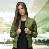 Women's Nylon Bomber Jacket