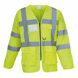 Hi-Vis Executive Long Sleeve Waistcoat (Hvj800)