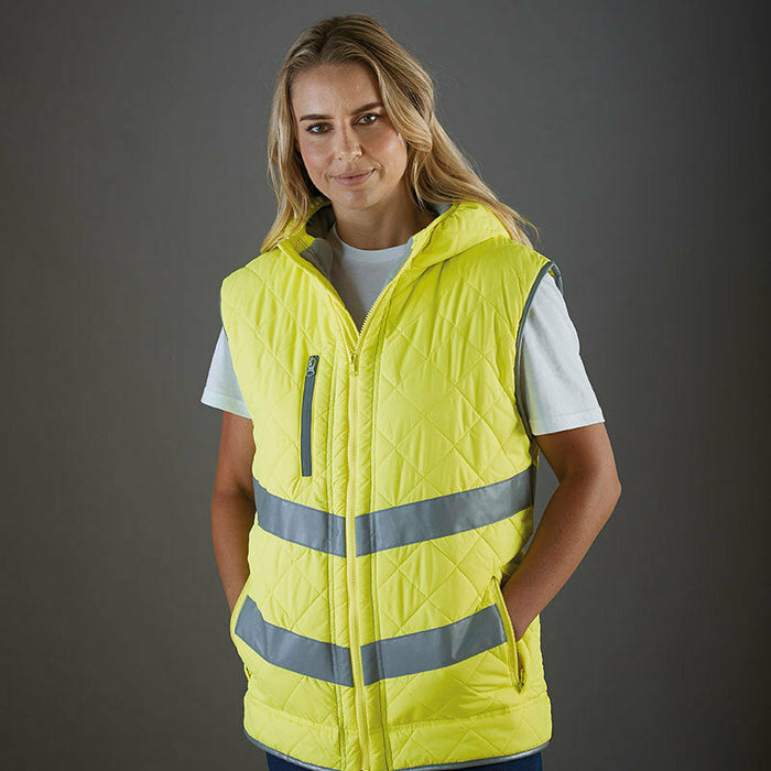 Hi-Vis Kensington Hooded Gilet (Hv007)