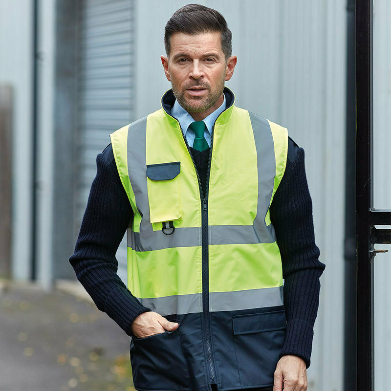 Hi-Vis Padded Bodywarmer (Hv005)