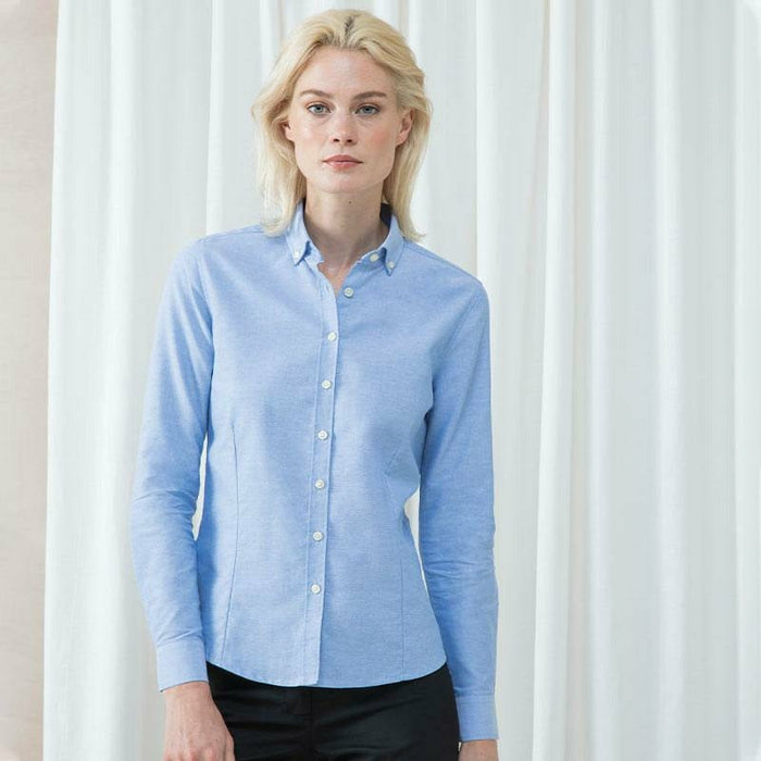 Women's modern long sleeve Oxford shirt - Spontex Workwear