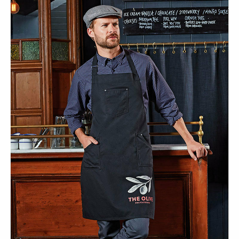 Chino Cotton Bib Apron