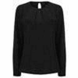 Women's pleat front long sleeve blouse - Spontex Workwear