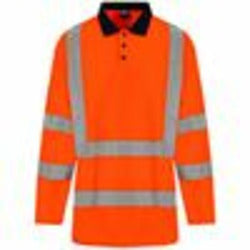 High Visibility Long Sleeve Polo