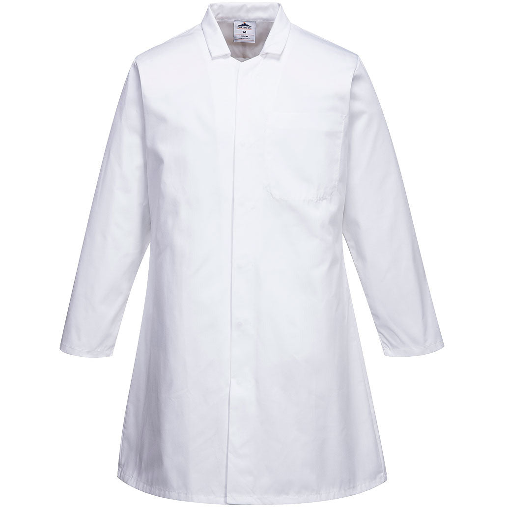 Portwest Men’s Food Coat, One Pocket