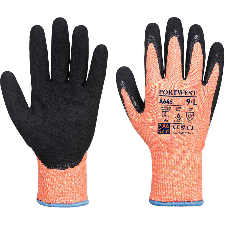 Portwest Vis-Tex Winter HR Cut Glove Nitrile – Spontex Workwear