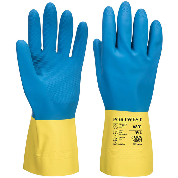 Portwest Double Dipped Latex Gauntlet