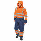 Two Tone Hiviz Thermal Waterproof Coverall