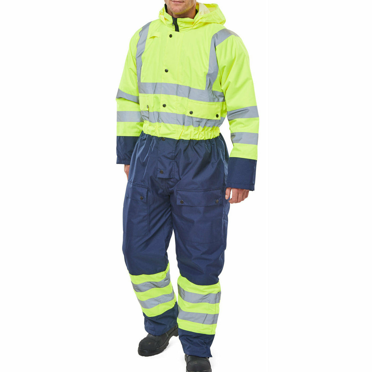 Two Tone Hiviz Thermal Waterproof Coverall