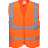 Portwest Hi-Vis Zipped Band & Brace Vest