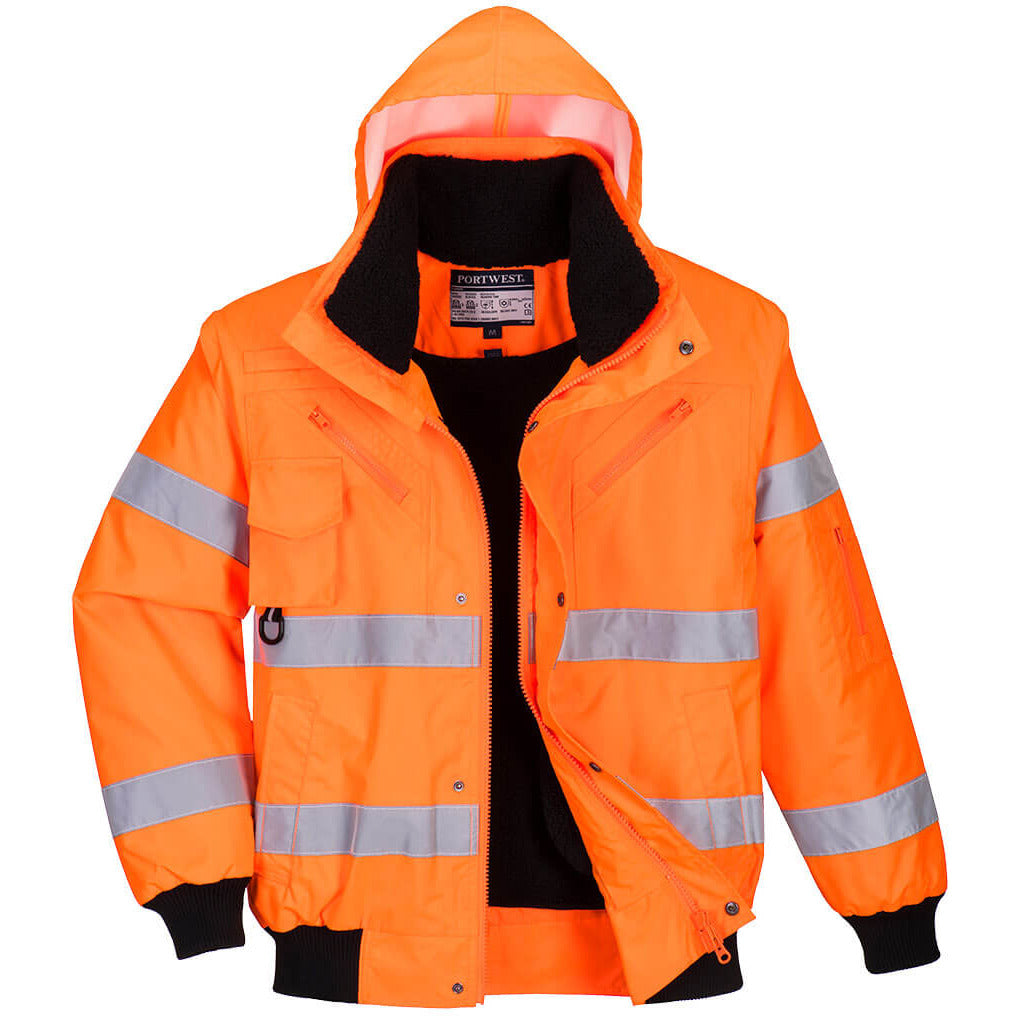 Portwest Hi-Vis 3-in-1 Bomber Jacket