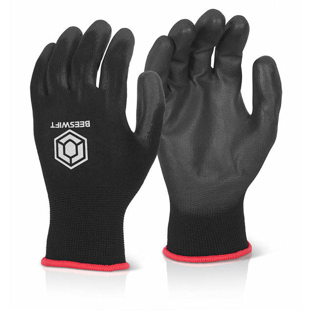 Pu Coated Glove Black