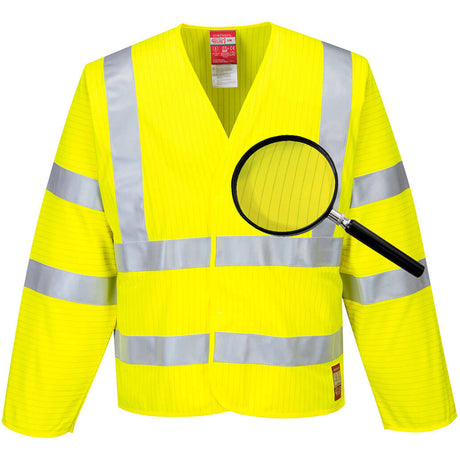 Portwest Hi-Vis Anti Static Jacket - Flame Resistant