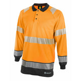 Hivis Two Tone Polo Shirt Long Sleeve