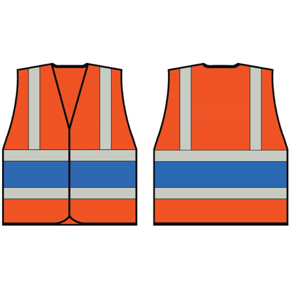Orange Wceng Vest With Royal Band 4Xl