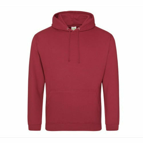 Jh001 College Hoodie Brick Red