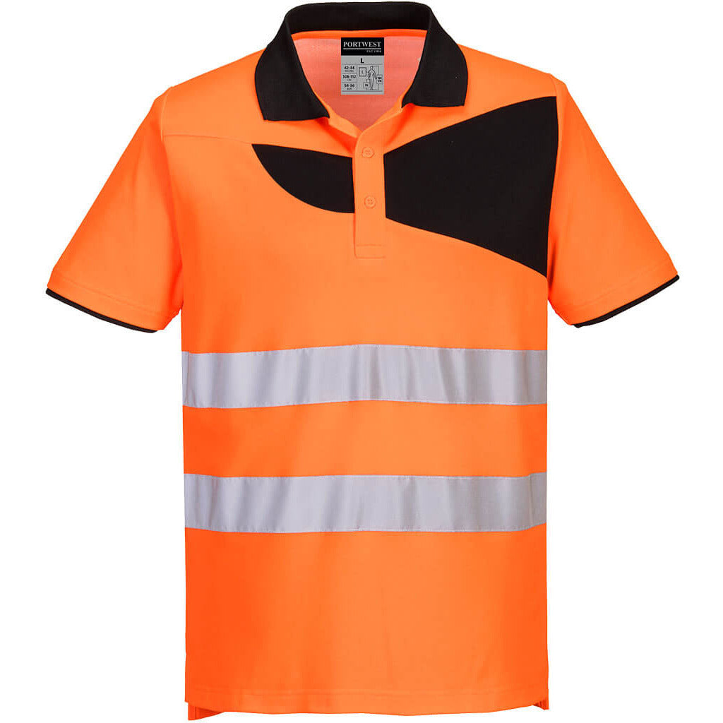 Portwest PW2 Hi-Vis Polo Shirt S/S