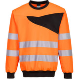 Portwest PW2 Hi-Vis Crew Neck Sweatshirt