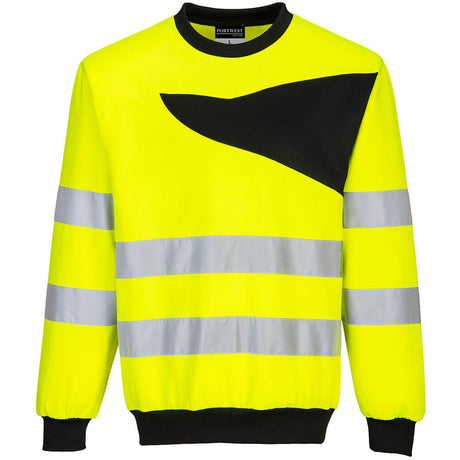 Portwest PW2 Hi-Vis Crew Neck Sweatshirt