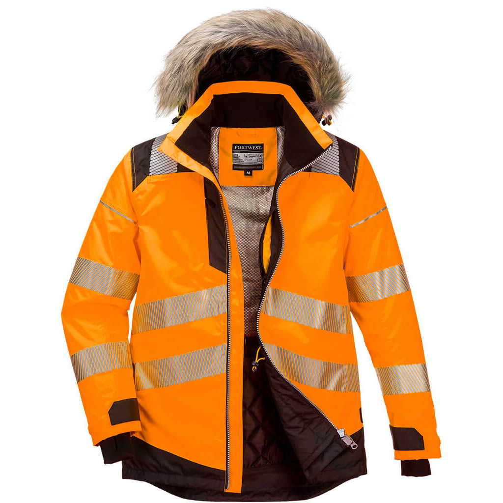 Portwest PW3 Hi-Vis Winter Parka Jacket