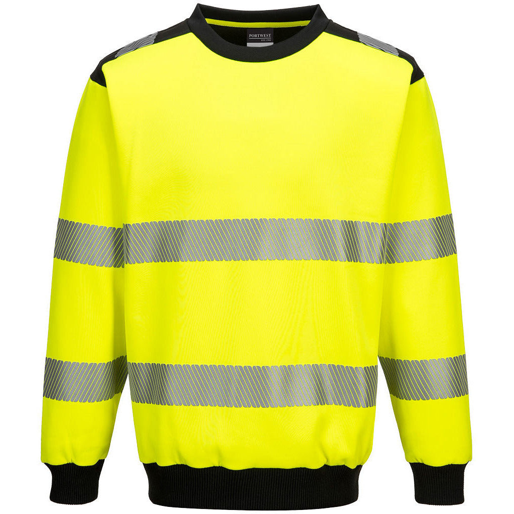 Portwest PW3 Hi-Vis Crew Neck Sweatshirt