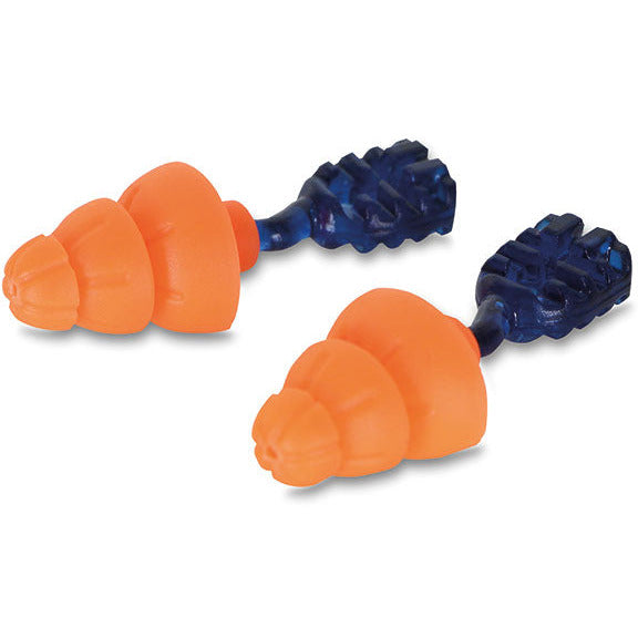 Orange Tri Flange Reusable Ear Plug Snr 34